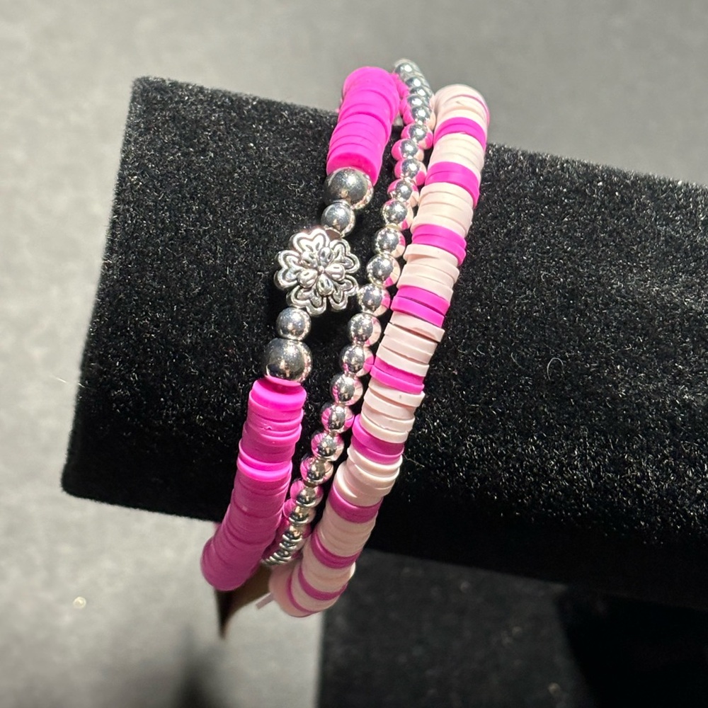 🐠 Flower pink bracelet